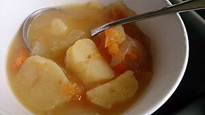 Potato and onion soup