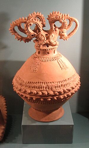 Pre-Columbian incense burner, Costa Rica (Carlos Museum)