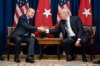 President Donald J. Trump and President Recep Tayyip Erdoğan of Turkey at the United Nations General Assembly (36747065034)