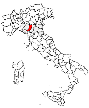 Location of Province of Reggio Emilia