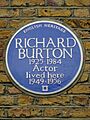 Richard Burton 1925-1984 Actor lived here