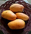 Ripe chok anan mangoes