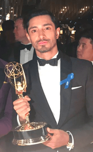 Riz Ahmed at 2017 Golden Globes
