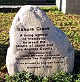 Sakura Grove memorial, Grand Park, Los Angeles, Feb 2014