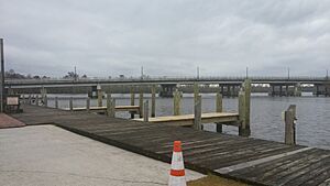 Scuppernong River Bridge, seen from boardwalk.