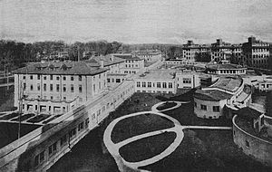 Sectional Bird's-Eye View looking East, Sea View Hospital