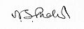 Signature of Nathaniel Southgate Shaler