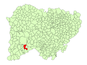 Location in Salamanca