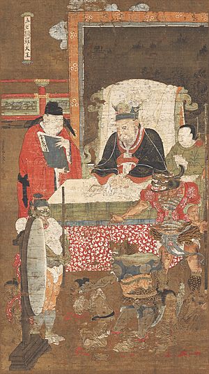Ten Kings of Hell, Yanluo Wang (Enra Ō) by Lu Xinzhong