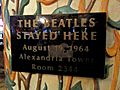 The Beatles Stayed Here August 19 1964 Alexandria Tower Room 2344