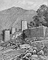 The Fort at Chitral as seen from the River - ILN 1895