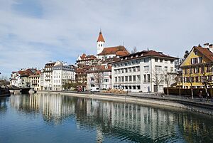 Thun, picturesque townscape.