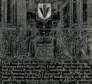 Tomb effigies of William Bradbridge, his wife Alice, and the Wellcome V0042595
