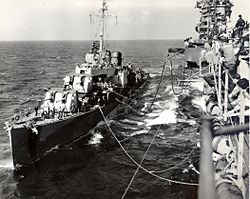 USS Drexler (DD-741) refueling Feb 1945