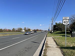 US 40 EB past Walther Road-Glendale Boulevard