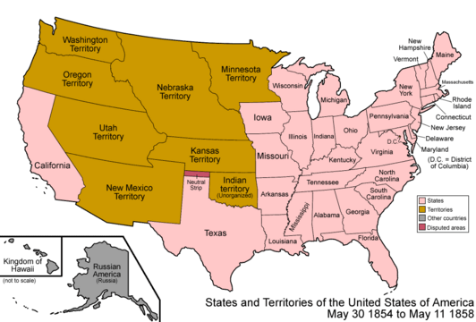 United States 1854-1858