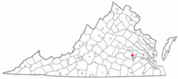 Location of Chester, Virginia
