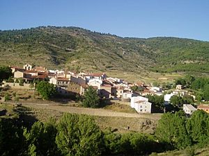 Panoramic view of Valdemeca(Small town).