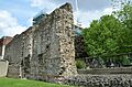View along the section of the Wall from the south at Tower Hill, Londinium Roman Wall (31829367422)