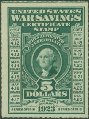 War Savings Certificate Stamp