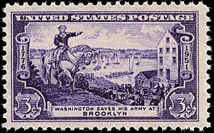 Washington Battle of Brooklyn 3c 1951 issue