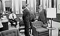 White House staff contemplate after Richard Nixon resignation