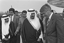 Aankomsten, ministers, premiers, sultans, Bin Abdul Aziz Bin Saud, Bestanddeelnr 934-4704