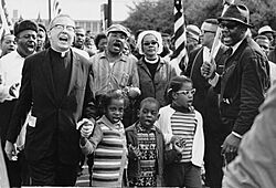 Abernathy Children on front line leading the SELMA TO MONTGOMERY MARCH for the RIGHT TO VOTE