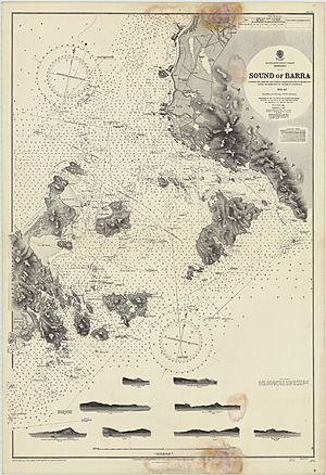 Admiralty Chart No 2770 Sound of Barra, 1945, Originally published 1863