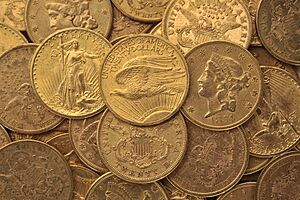 American gold double-eagles from Hackney