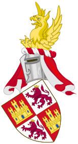 Arms of the Crown Castile with the Old Royal Crest