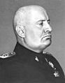 Benito Mussolini portrait as dictator (retouched)