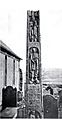 Bewcastle Cross, West Face, John the Baptist, Figure of Christ, and Runes