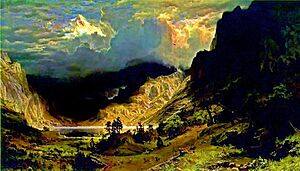 Bierstadt-storm-in-the-rocky-mountains-1886