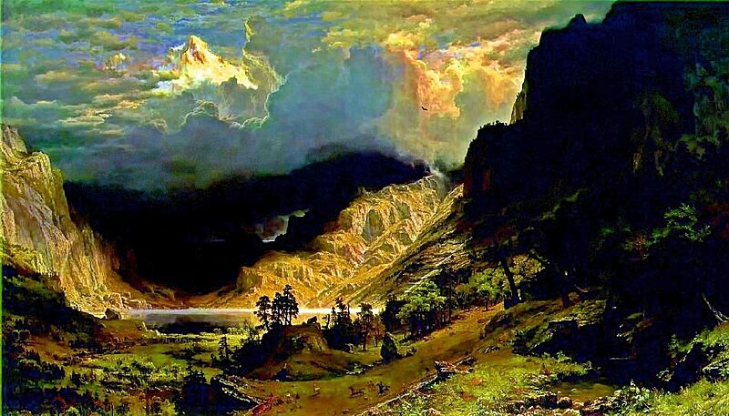 Bierstadt-storm-in-the-rocky-mountains-1886