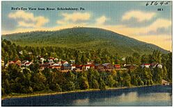Bird's-eye view from river, Schickshinny, Pa (68645)