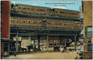 Bowery and DoubleDeck Elevated, New York City
