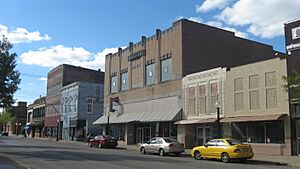 Broadway in the Centralia Commercial Historic District