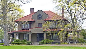Burroughs-Foland Farm, main house, Livingston, NY