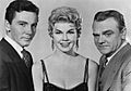 Cameron Mitchell, Doris Day, and James Cagney