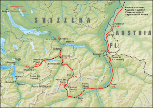 Campagna Suvorov svizzera - da Muotathal a Feldkirch
