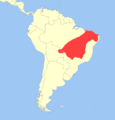 Cebus libidinosus distribution.