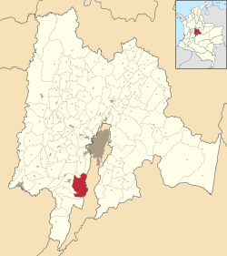 Location of the municipality and town of Pasca in the Department of Cundinamarca