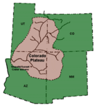 Colorado Plateaus map