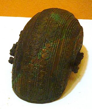 Cresentric bowl, bronze, 9th century, Igbo-Ukwu, Nigeria