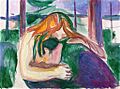 Edvard Munch - Vampire (1916-18)