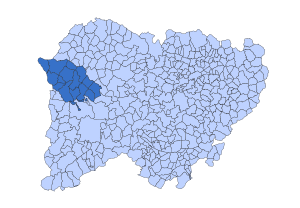 Location in Salamanca