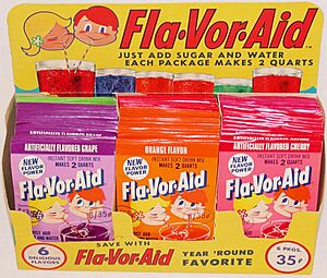 Flavor Aid 1960s display