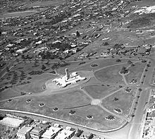 Fremantle War Memorial (aerial view)