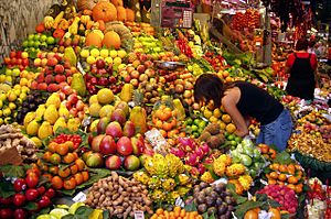 Fruit Stall in Barcelona Market